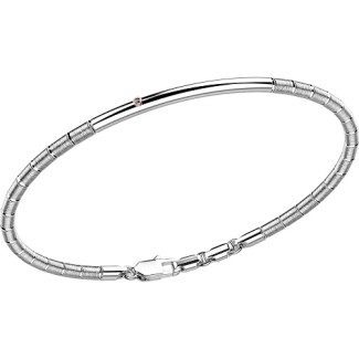Zancan Insignia Bracelet in Silver with Black Spinel - EXB616R