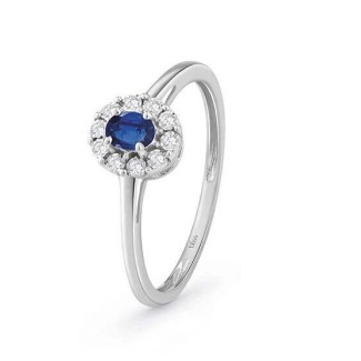 Bliss Regal Blue Sapphire and Natural Diamond Ring - 20102578