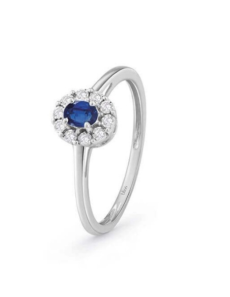 Bliss Regal Blue Sapphire and Natural Diamond Ring - 20102578