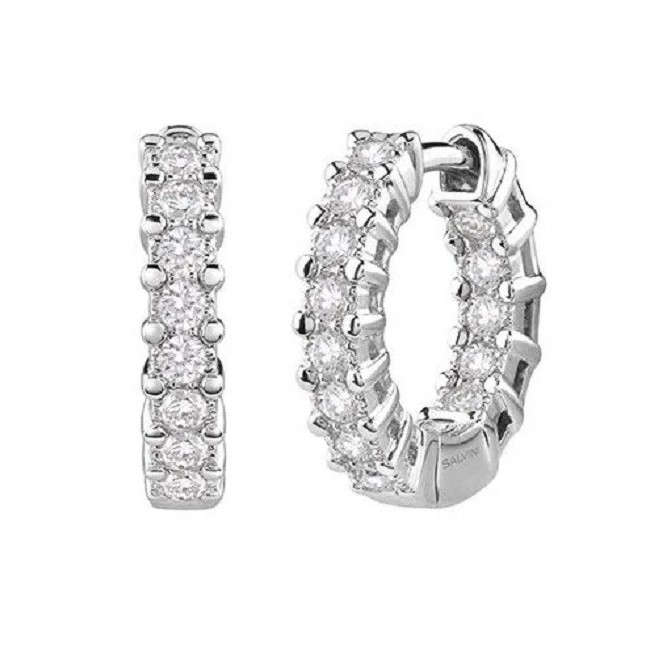 Salvini Aria Hoop Earrings with Natural Diamonds - 20102763