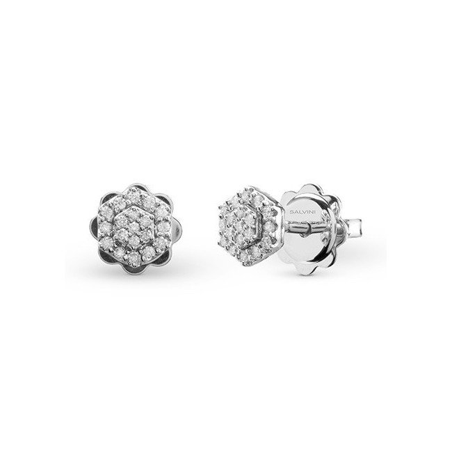 Salvini Bagliori Hexagon Earrings with Natural Diamonds - 20106501
