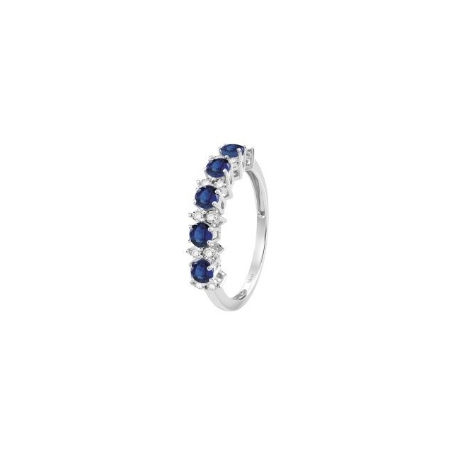 Bliss Rugiada Colors Ring aus Gold mit Saphiren und Diamanten – 20091474