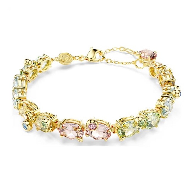 Tennis Bracelet Gema Swarovski multicolor mixed cut - 5705808