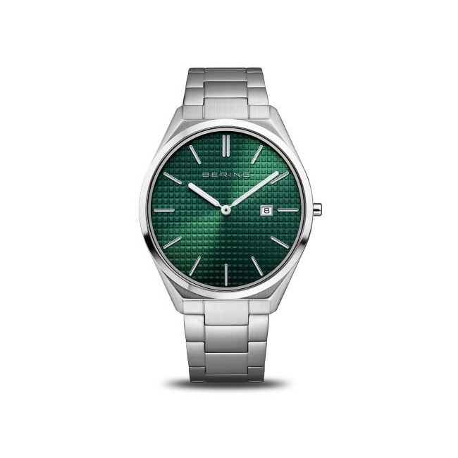 Orologio uomo Bering Ultra Slim 40mm verde - 17240708