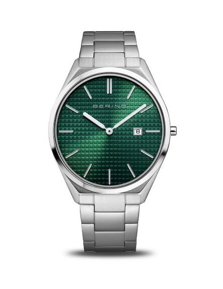 Bering Ultra Slim 40mm Green Men's Watch - 17240708