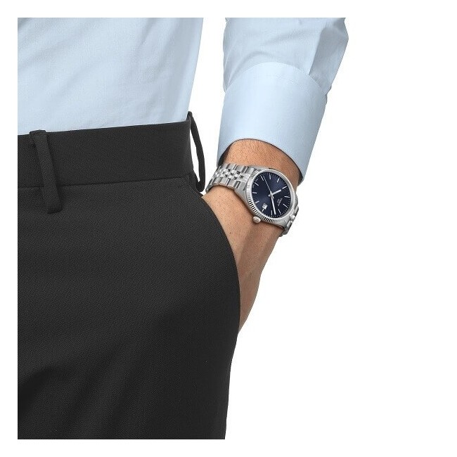 Tissot T-Classic Ballade Herrenuhr mit blauem Zifferblatt – T1564101104100