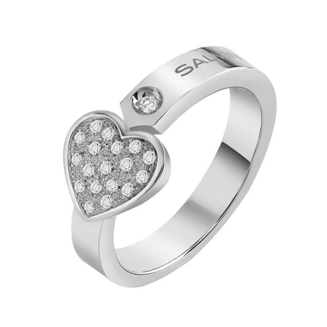 Salvini I Segni Heart Ring in White Gold and Diamonds - 20081174