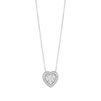 Bliss Rugiada Heart Diamond Necklace - 20087971