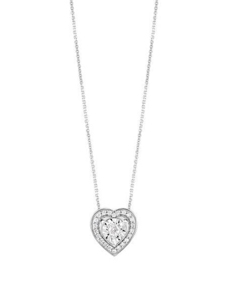 Bliss Rugiada Heart Diamond Necklace - 20087971