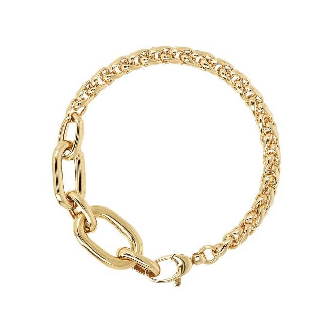 Bronzallure Goldkette und Röhrenarmband - WSBZ02174Y.YG