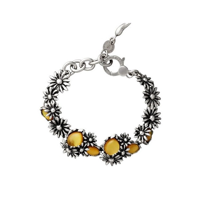 Bracciale Raspini Daisy margherite  con pietre gialle GR11740