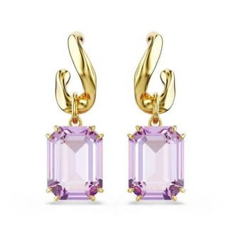 Swarovski Millenia Gold Earrings with Purple Crystals - 5694784