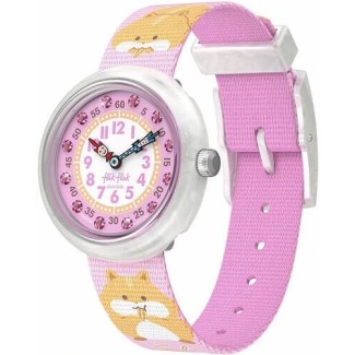 Flik Flak Kuschelige Hamster-Kinderuhr Rosa -