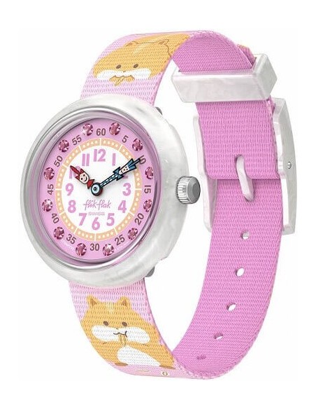 Flik Flak Cuddly Hamster Kids Watch Pink -