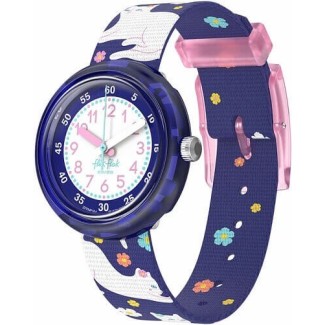 Flik Flak Fancy Cat Blaue Kinderuhr mit Katze – FPNP164