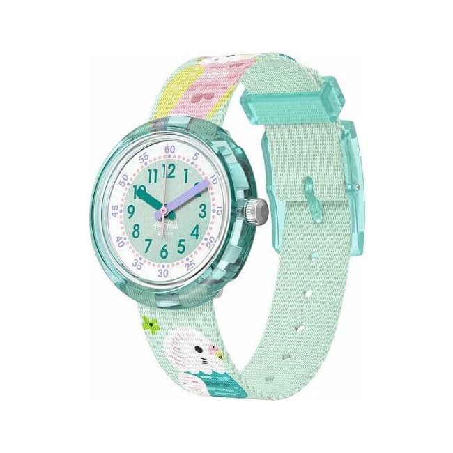 Flik Flak Happy Budgies Green Kids Watch - FPNP160