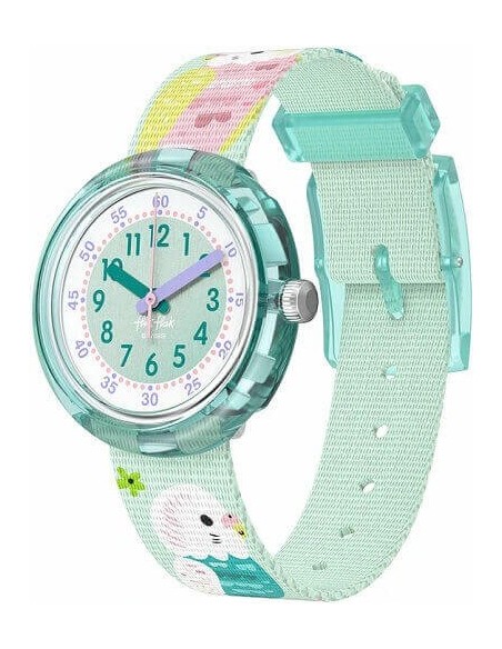 Flik Flak Happy Budgies Green Kids Watch - FPNP160