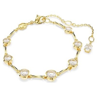 Swarovski Imber Tennisarmband aus goldenem und weißem Kristall – 5705465