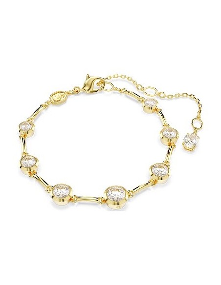 Swarovski Imber Gold and White Crystal Tennis Bracelet - 5705465