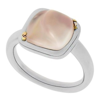 Mimi Dune Ring Silber und Roségold mit Rosenquarz – A24VDARPQRS