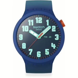 Orologio Swatch Essentially Bold blu scuro SB01N700