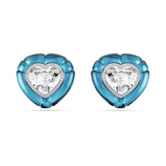 Swarovski Dulcis Blaue Herz-Clip-Ohrringe - 5714385