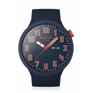 Orologio Swatch Essentially Confident Big Bold blu scuro SB01S700