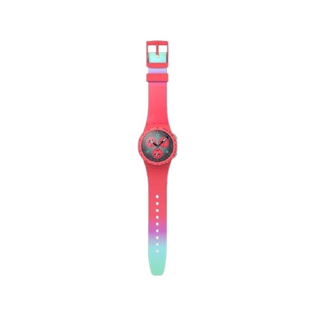 Swatch Paradiso Kinetiko Chrono Palstic watch pink SUSP100