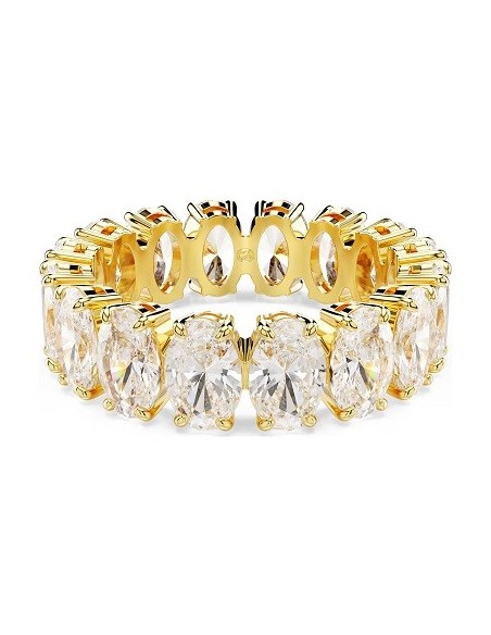 Swarovski Matrix Ring, Goldband mit ovalen Kristallen – 5707190