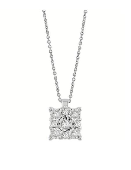 Bliss Rugiada Point Light Necklace with Natural Diamonds - 20104707