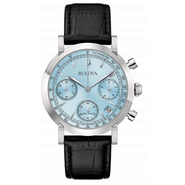 Bulova Chrono High Precisionist Sky Blue Watch - 96B456