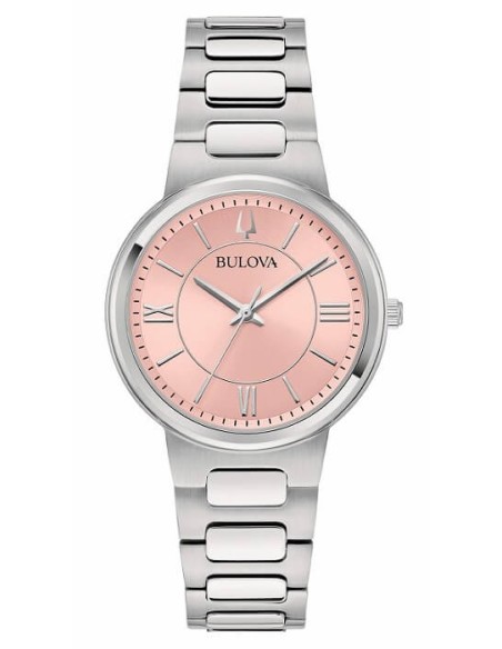 Bulova Women's Classic Elegant Pink Dial Watch - 96l335