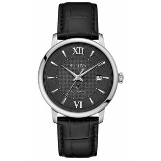 Bulova Hudson Klassische Automatikuhr in Schwarz 96B441