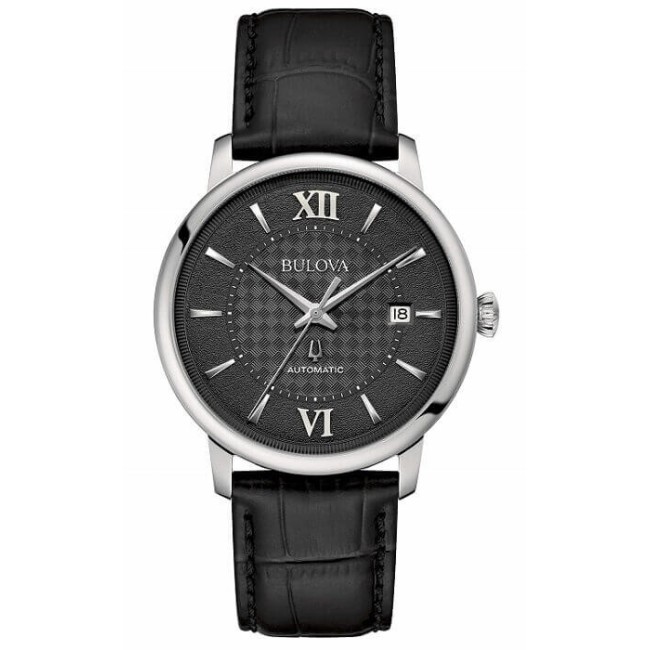 Orologio Bulova Hudson Classic automatico nero 96B441