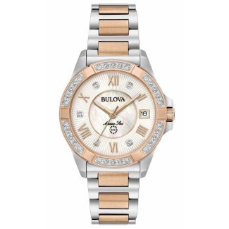 Orologio Bulova Marine Star Lady Diamonds bicolore rosè 98R234
