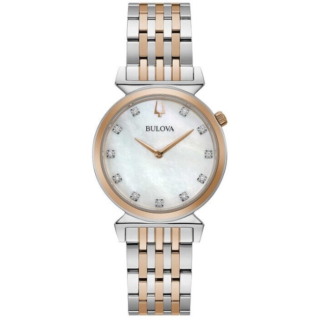 Bulova Regatta Lady Diamonds zweifarbige Roségolduhr – 98P192