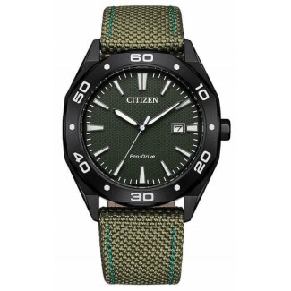 Citizen Metropolitan Sport Green Eco Drive Watch - BM7635-01X