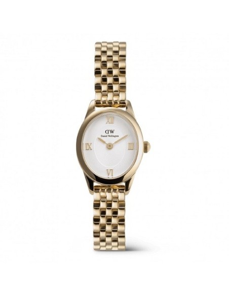 Daniel Wellington Ophelia Mini-Armbanduhr in Gold mit ovalem Design DW00100803