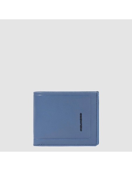 Portafoglio orizzontale Piquadro Atlas blu avio - PU4188S138R/AV