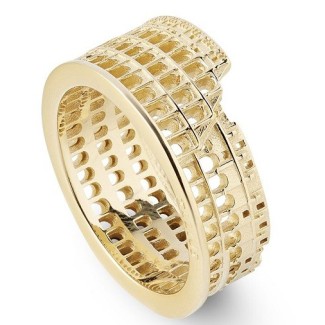 Colosseum Rome Ellius Ring in Gold-Plated Silver - R1301/14/DR