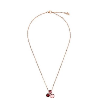 Collana Bronzallure rosè con pendente a tre pietre rosa - WSBZ02319.MO-RU