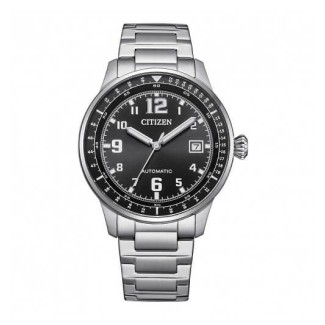 Citizen Military Automatikuhr mit schwarzem Zifferblatt NJ0190-51E