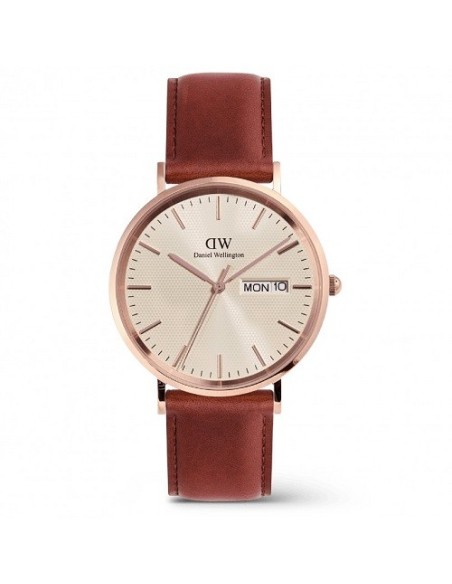 Orologio Daniel Wellington Classic Day Display pelle marrone DW00100829