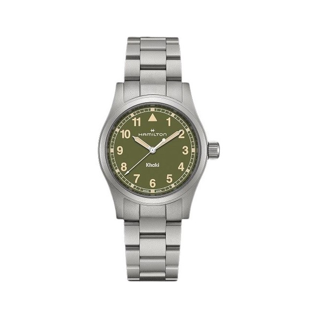 Hamilton Khaki Field Quartz 33MM Green Watch - H69401160