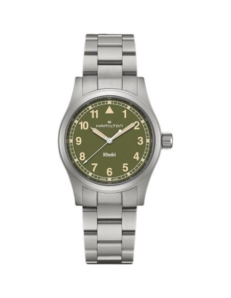 Hamilton Khaki Field Quartz 33MM Green Watch - H69401160