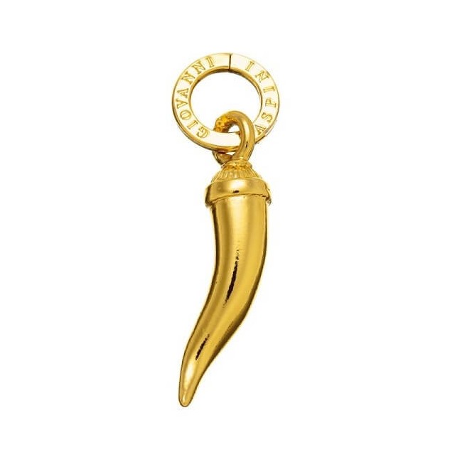 Charm Giovanni Raspini Small Horn Gold Plated Silver - GR08582