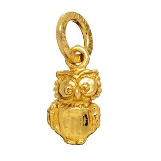 Charm Giovanni Raspini Gufo argento placcato oro  - GR08577