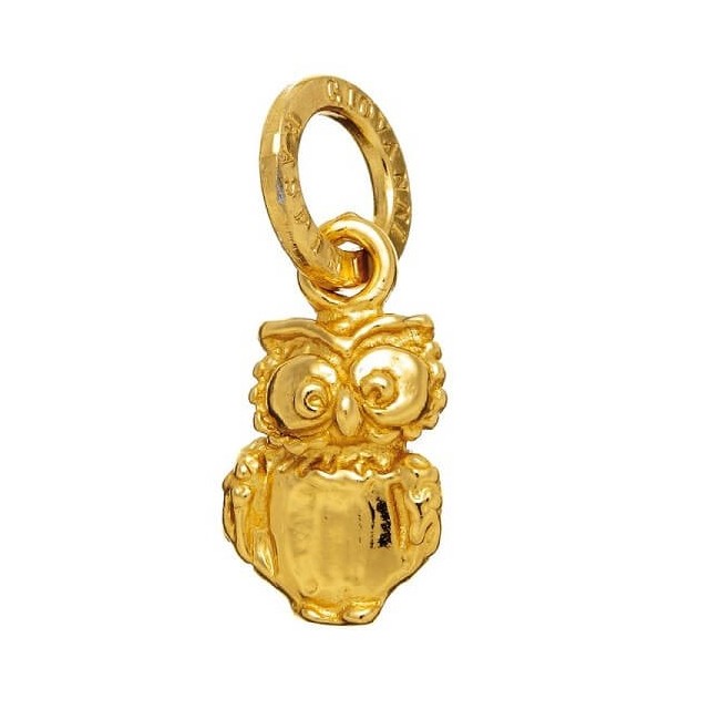 Charm Giovanni Raspini Owl Silver Gold Plated - GR08577