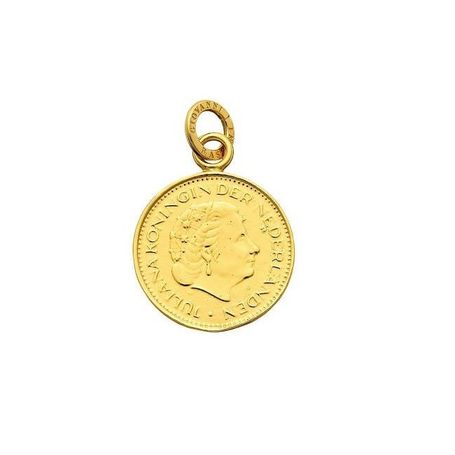 Charm Giovanni Raspini coin Nederland gold plated - GR08960