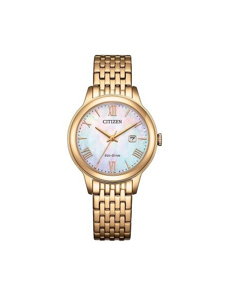 Orologio Citizen Lady Eco Drive dorato quadrante madreperla EW2623-53D